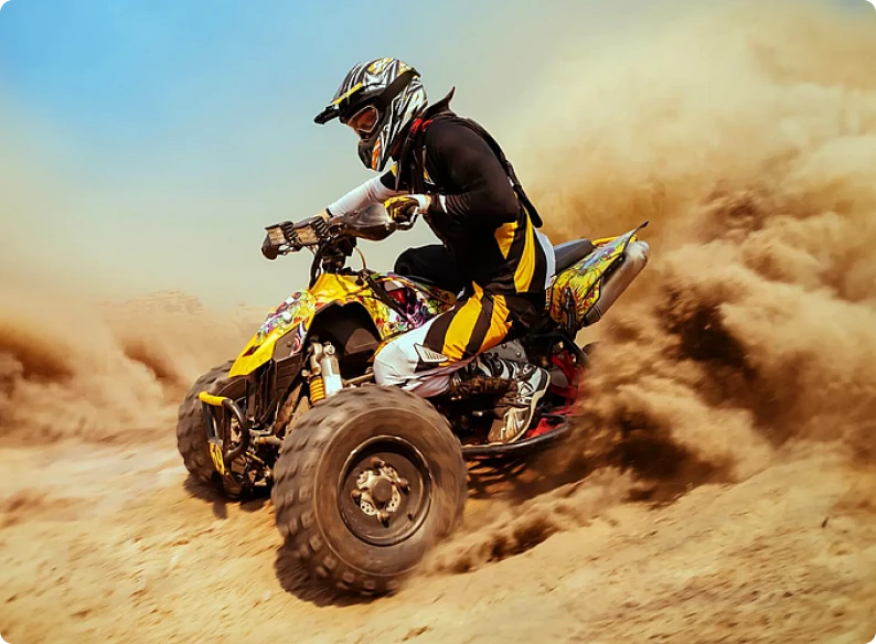 ATV dune action