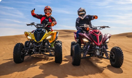 Desert quad riders